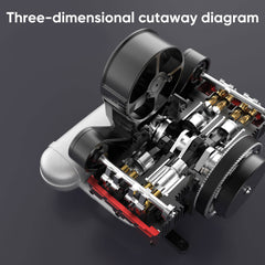 TOYAN FS-B400 14cc Horizontally Opposed Flat-Four Four-Stroke Nitro Model DIY Engine Kits Pre-order - stirlingkit