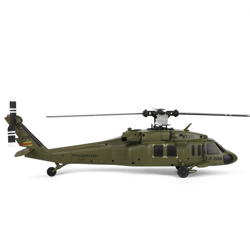 WLTOYS XK 170 Blackhawk UH-60L RC Helicopter With Landing Pad and Display Stand K170