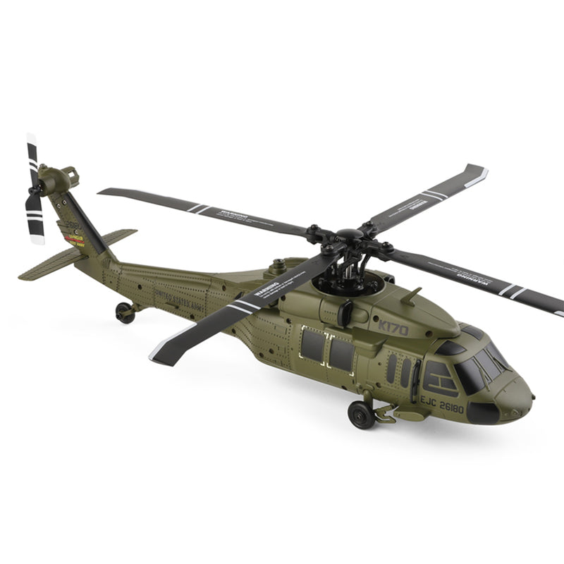 WLTOYS XK 170 Blackhawk UH-60L RC Helicopter With Landing Pad and Display Stand K170