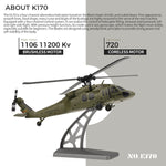 WLTOYS XK 170 Blackhawk UH-60L RC Helicopter With Landing Pad and Display Stand K170