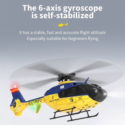 YU XIANG EC-135 1/36 2.4G 6CH Direct Drive Brushless 3D/6G RC Helicopter Model - RTF Version - stirlingkit