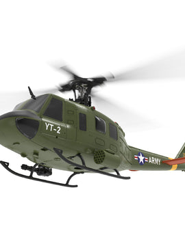 YU XIANG F07 UH-1 Huey 2.4G 6CH 1/34 Scale RC Military Helicopter Flybarless Helicopter Model Easy to Fly