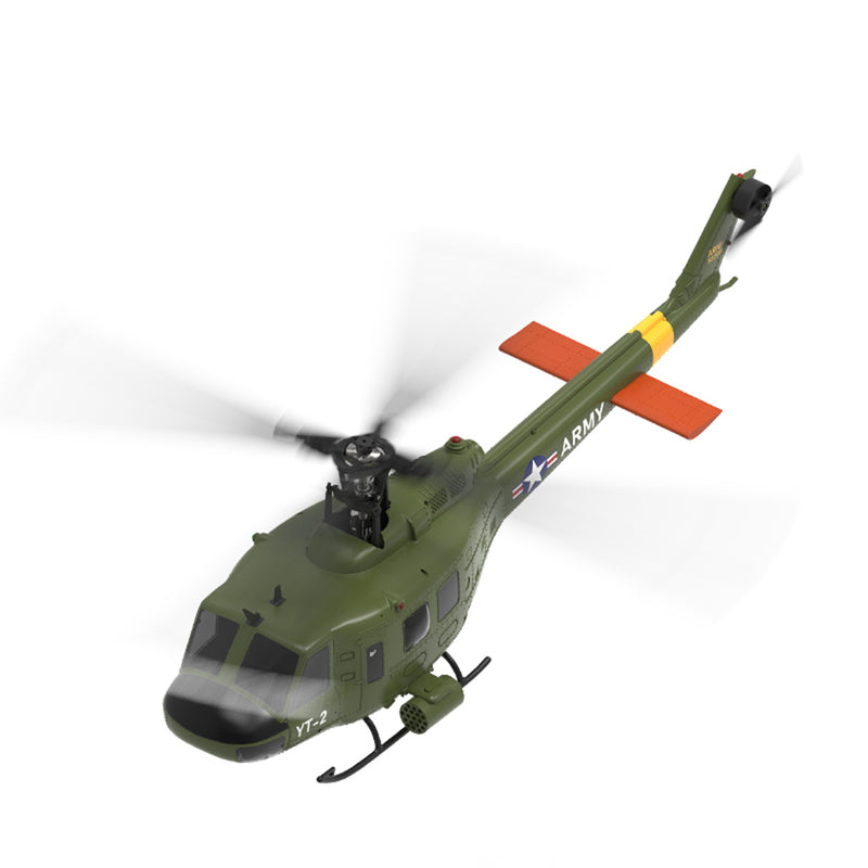 YU XIANG F07 UH-1 Huey 2.4G 6CH 1/34 Scale RC Military Helicopter Flybarless Helicopter Model Easy to Fly