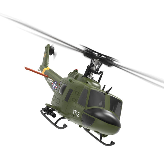 YU XIANG F07 UH-1 Huey 2.4G 6CH 1/34 Scale RC Military Helicopter Flybarless Helicopter Model Easy to Fly - stirlingkit