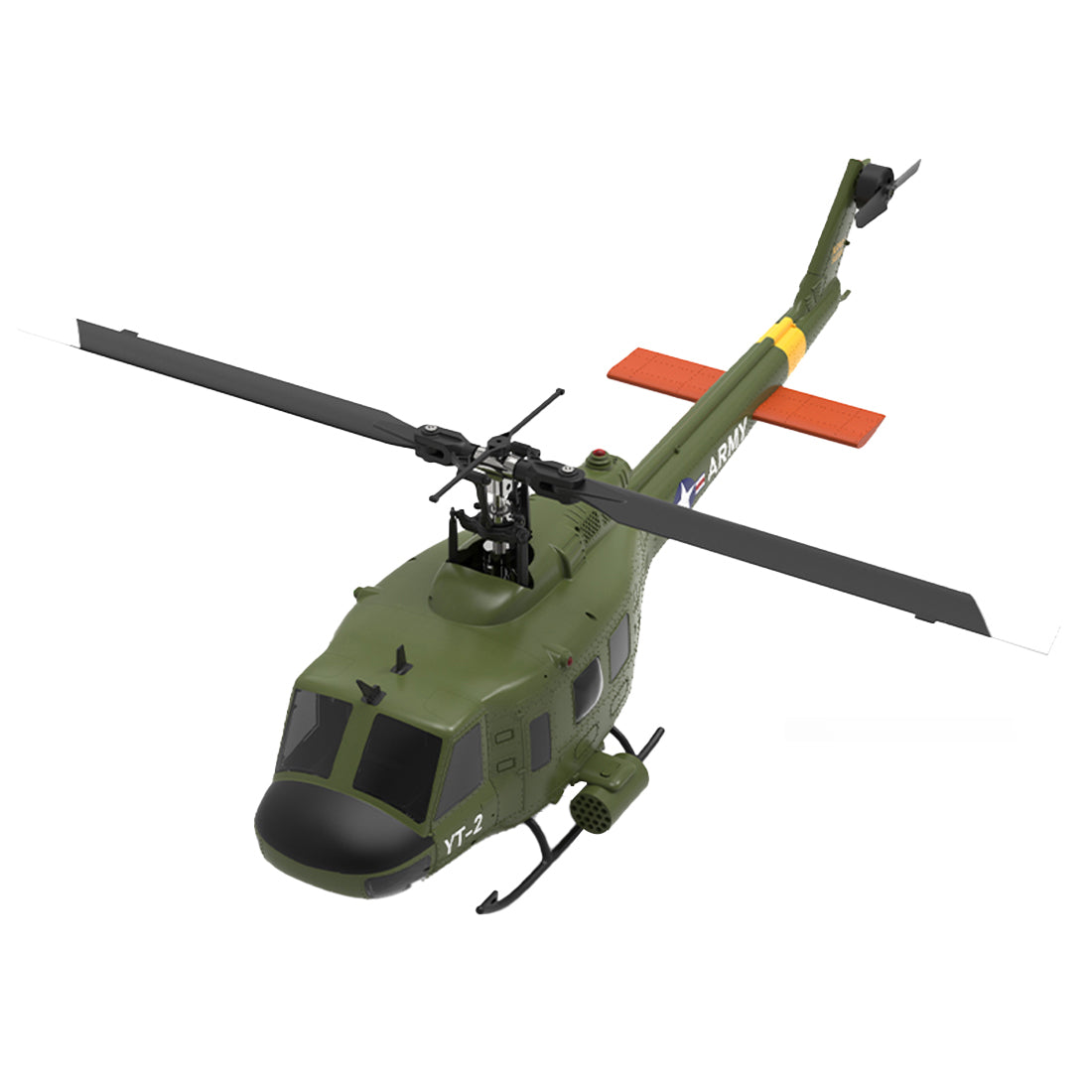 YU XIANG F07 UH-1 Huey 2.4G 6CH 1/34 Scale RC Military Helicopter Flybarless Helicopter Model Easy to Fly