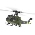 YU XIANG F07 UH-1 Huey 2.4G 6CH 1/34 Scale RC Military Helicopter Flybarless Helicopter Model Easy to Fly