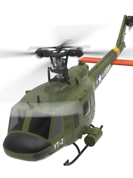 YU XIANG F07 UH-1 Huey 2.4G 6CH 1/34 Scale RC Military Helicopter Flybarless Helicopter Model Easy to Fly