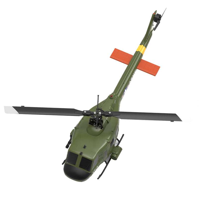 YU XIANG F07 UH-1 Huey 2.4G 6CH 1/34 Scale RC Military Helicopter Flybarless Helicopter Model Easy to Fly