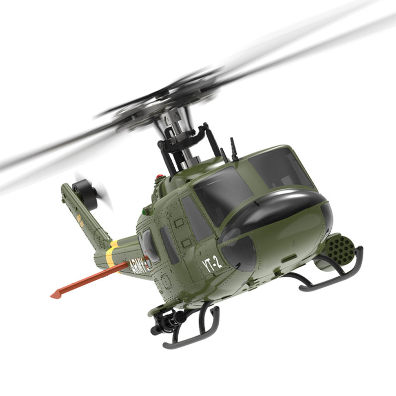 YU XIANG F07-V  UH-1 Huey 3D Stunt RC Helicopter 2.4G 6CH Brushless Direct-Drive Flybarless Aircraft Model 1/34 Scale RTF Version