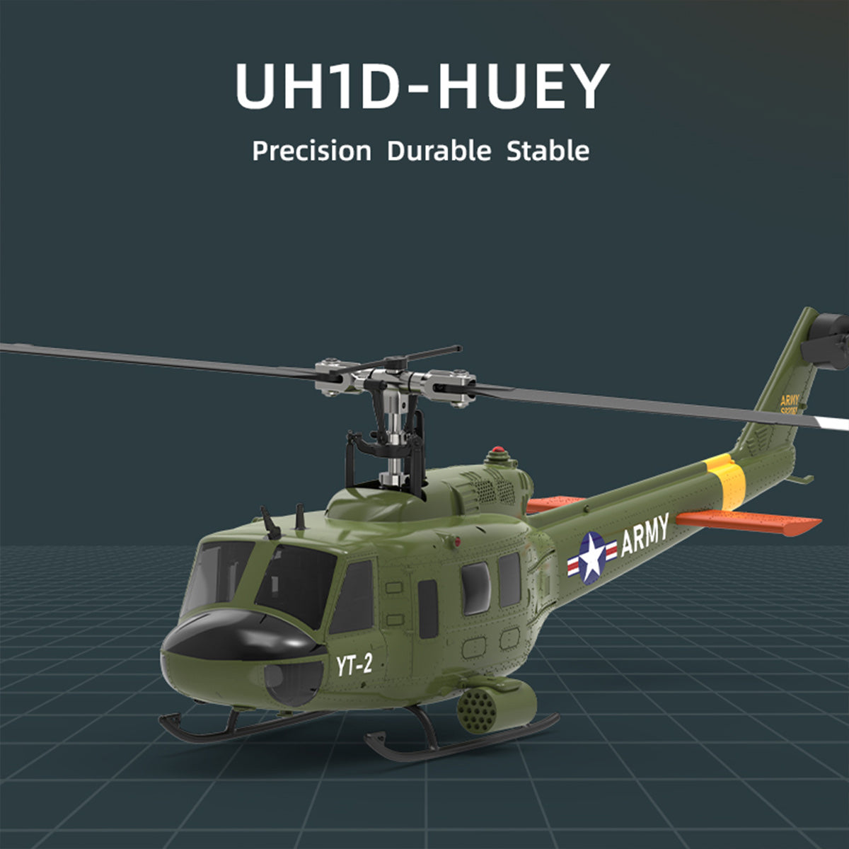 YU XIANG F07-V  UH-1 Huey 3D Stunt RC Helicopter 2.4G 6CH Brushless Direct-Drive Flybarless Aircraft Model 1/34 Scale RTF Version