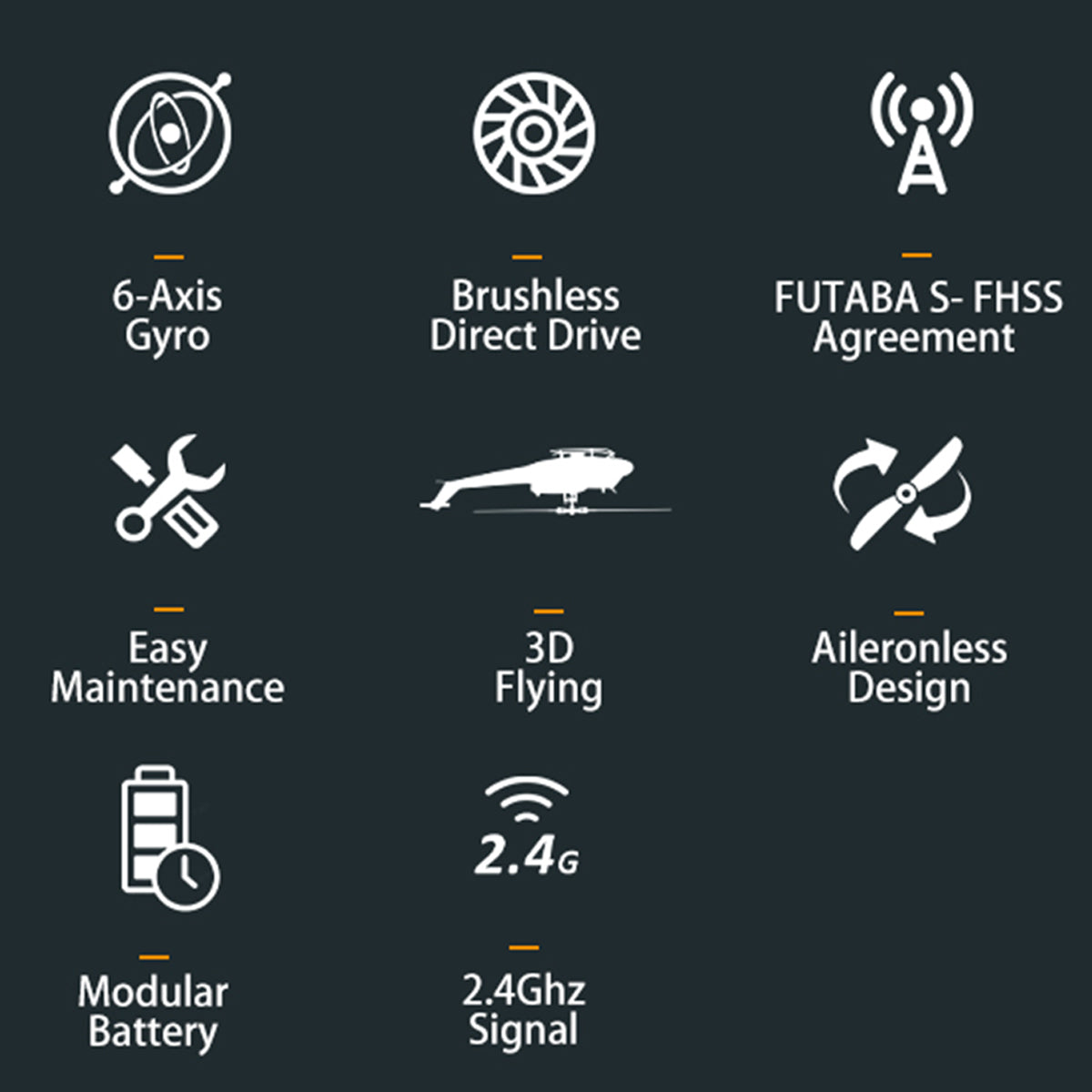 YU XIANG F07-V  UH-1 Huey 3D Stunt RC Helicopter 2.4G 6CH Brushless Direct-Drive Flybarless Aircraft Model 1/34 Scale RTF Version