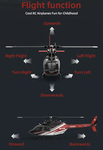 YU XIANG F08 Bell 206 Brushless Beginner Helicopter 2.4G 6CH Flybarless RC Helicopter Model RTF