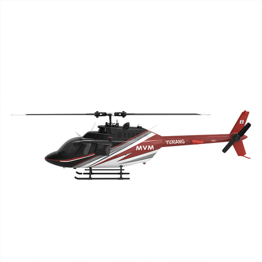 YU XIANG F08 Bell 206 Brushless Beginner Helicopter 2.4G 6CH Flybarless RC Helicopter Model RTF