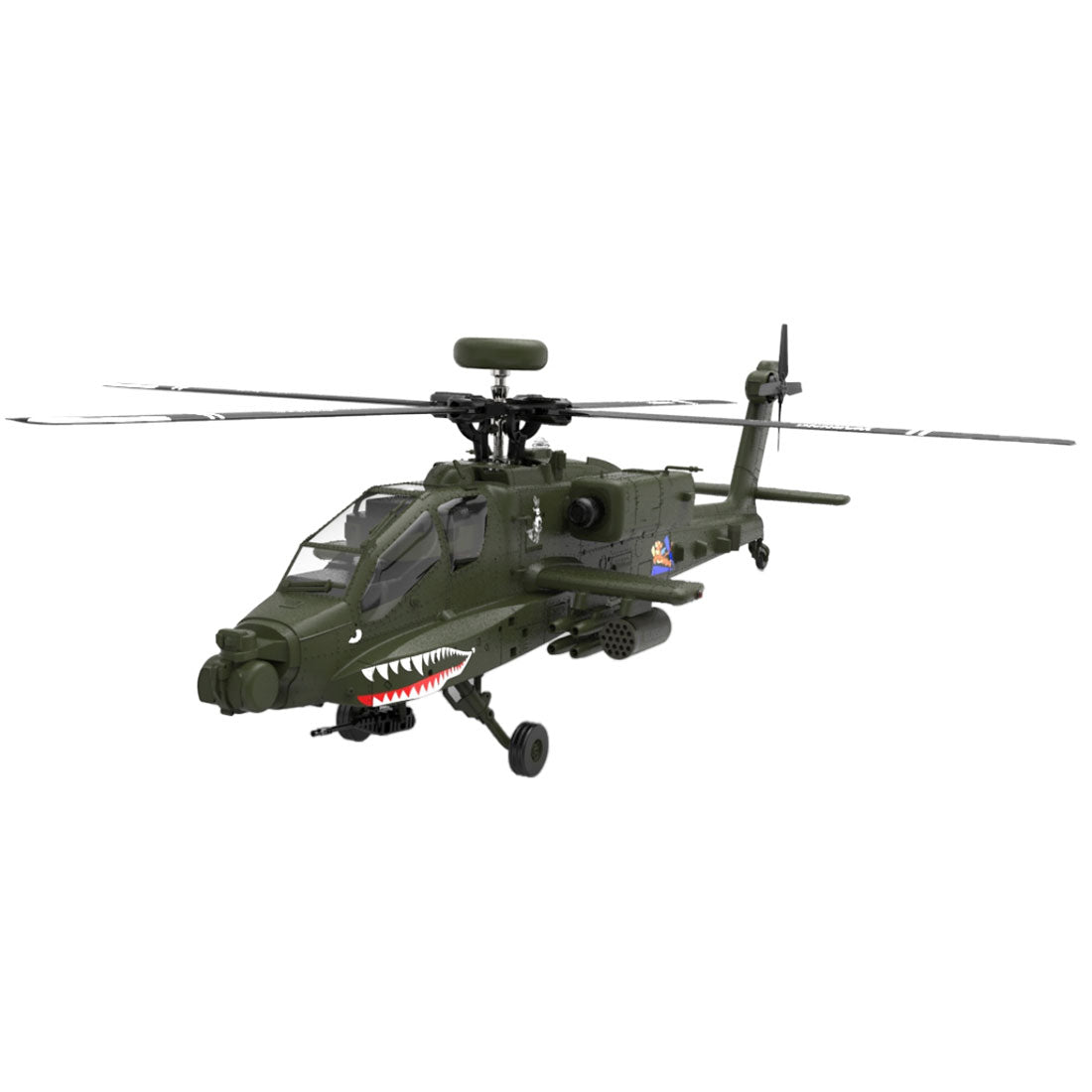 YU XIANG F11 AH-64 Apache RC Helicopter Model 1/32 Scale 2.4G 6CH