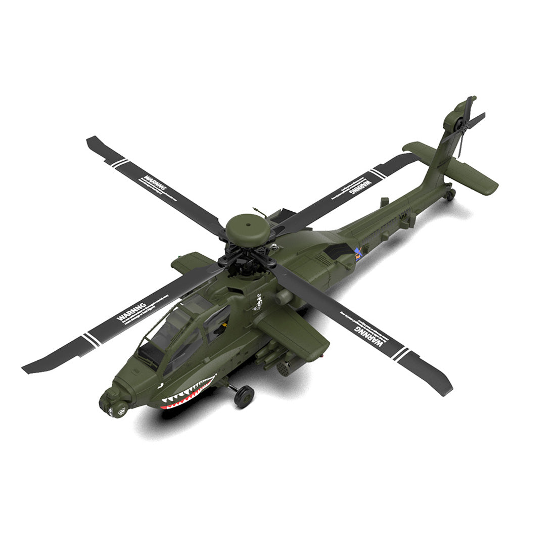 YU XIANG F11 AH-64 Apache RC Helicopter Model 1/32 Scale 2.4G 6CH