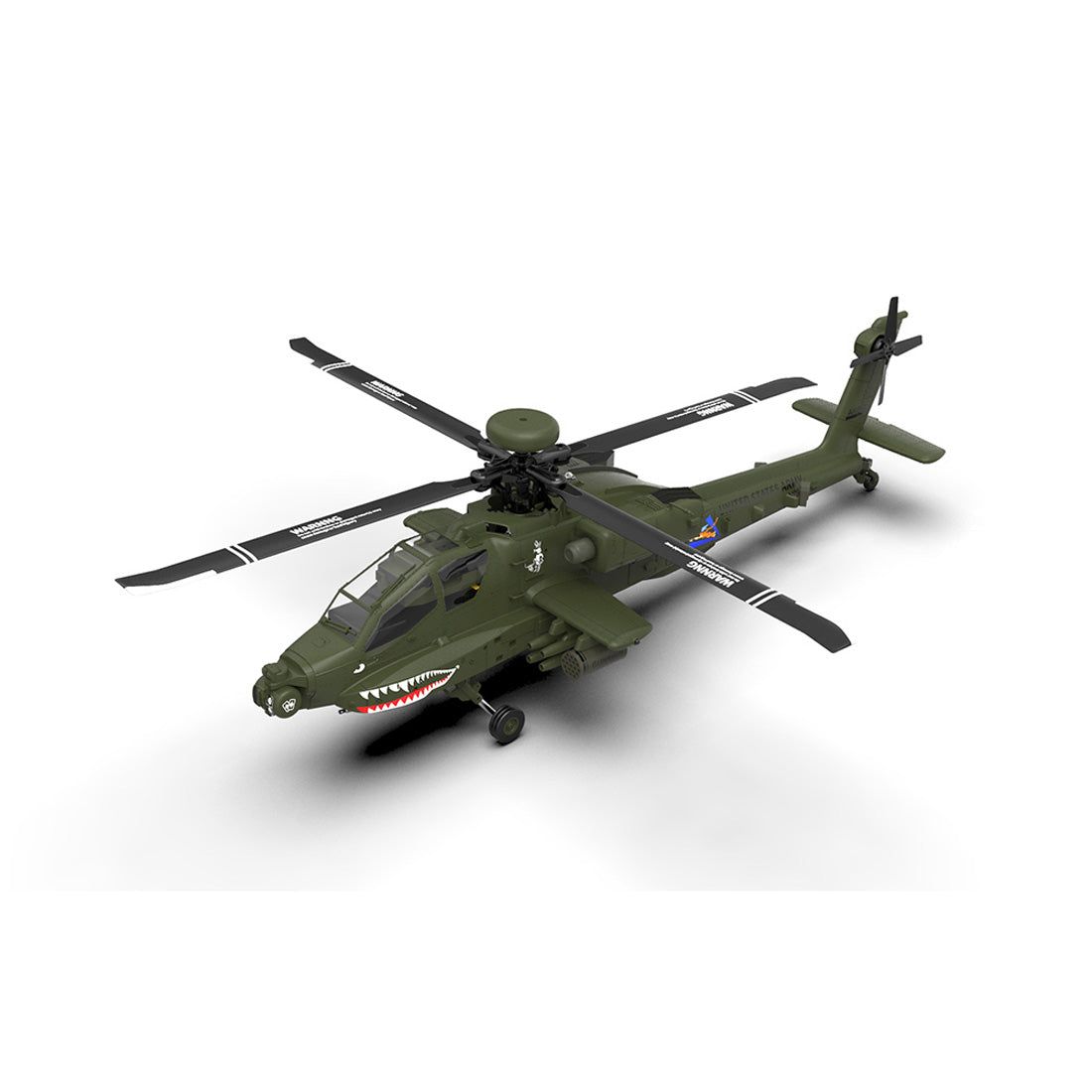 YU XIANG F11 AH-64 Apache RC Helicopter Model 1/32 Scale 2.4G 6CH