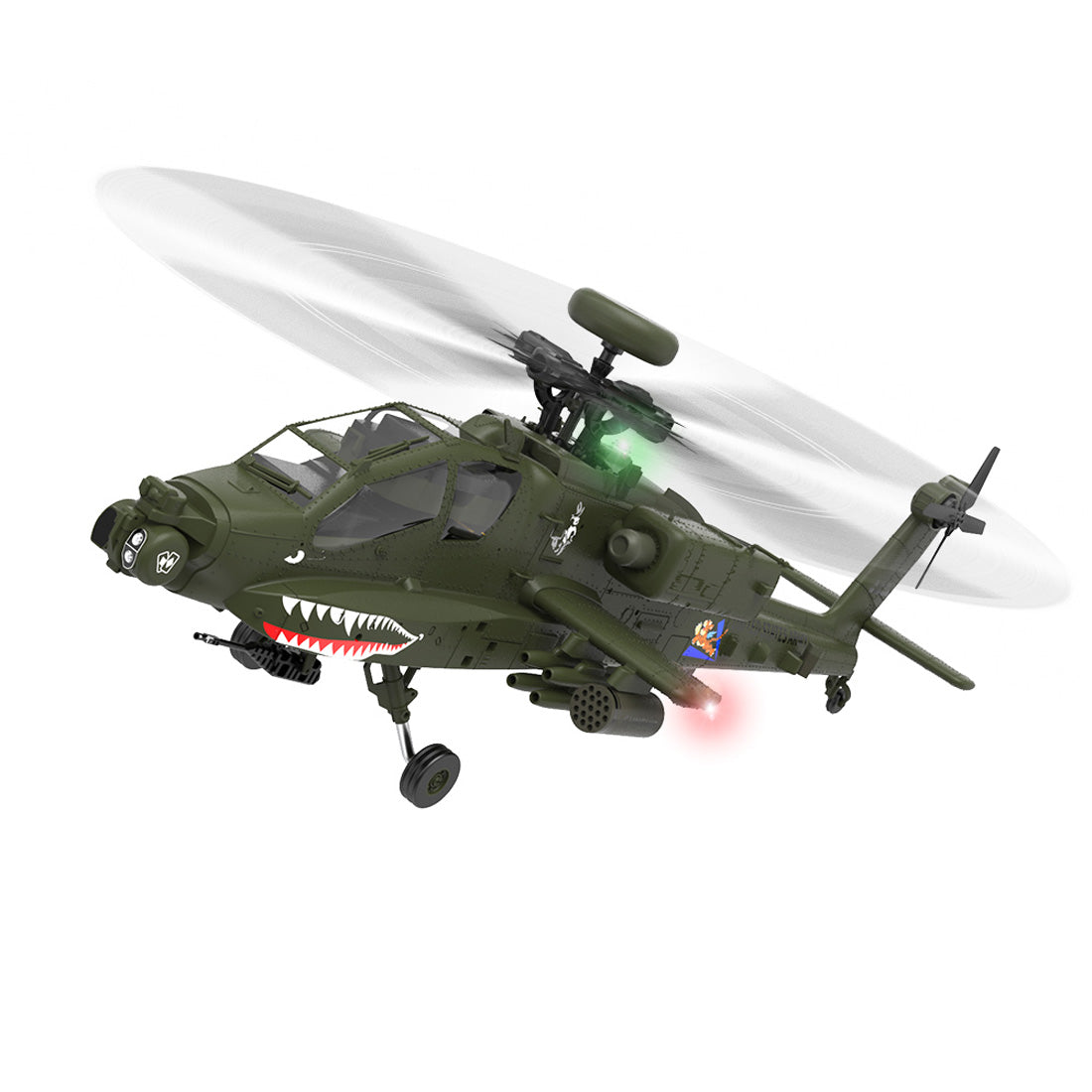 YU XIANG F11 AH-64 Apache RC Helicopter Model 1/32 Scale 2.4G 6CH