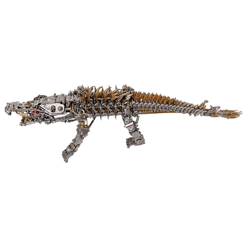 3D DIY Metal Mechanical Crocodile Assembly Model Building Kits 1500+PCS - stirlingkit