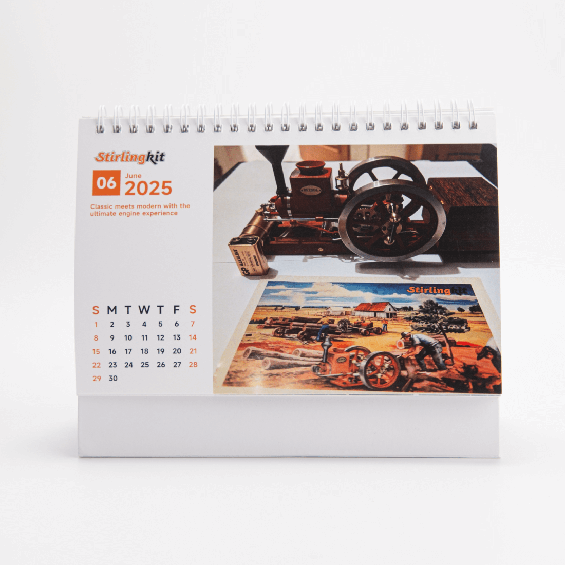 Stirlingklit 2025 Limited Edition Engine Model Calendar