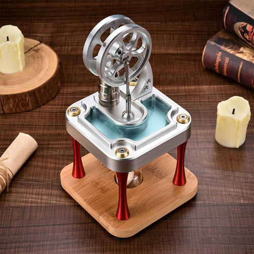 Water Cooled High Temperature Stirling Engine Model Metal Science Experiment Engine Toy - stirlingkit