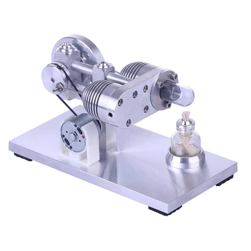 Stirling Engine Model Aluminium Alloy Quartz Heating Tube Stirling Educational Motor Kit - stirlingkit