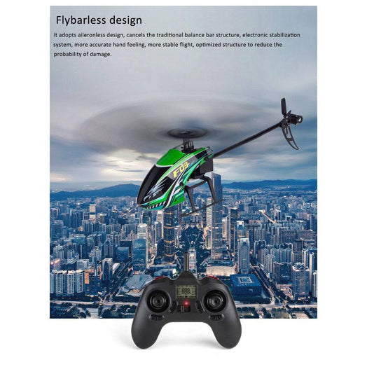 YU XIANG F03 2.4G Flybarless RC Helicopter 4CH Air Pressure Altitude Hold Single Blade - stirlingkit