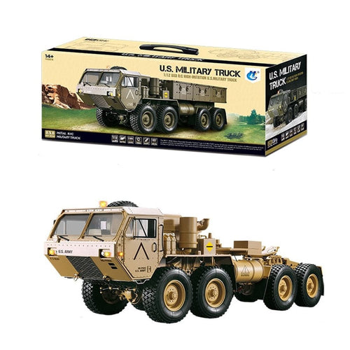 Toyan 1:12 8x8 R/C 2.4G High Horse Horsepower Methanol Gas Powered Military Truck Off-road Vehicle - stirlingkit