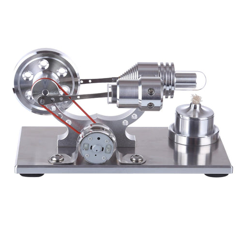 Metal LED Stirling Engine Model Generator Experiment Kit - stirlingkit