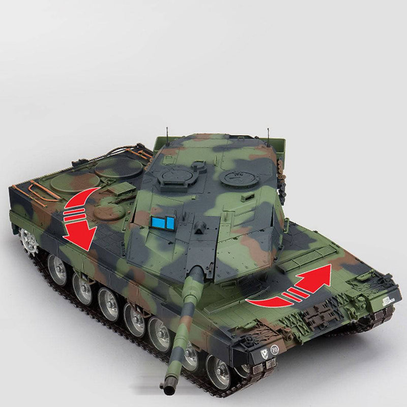 Char d'assaut radiocommandé Panzer Leopard 2 A6 1/16 ème 2.4 Ghz