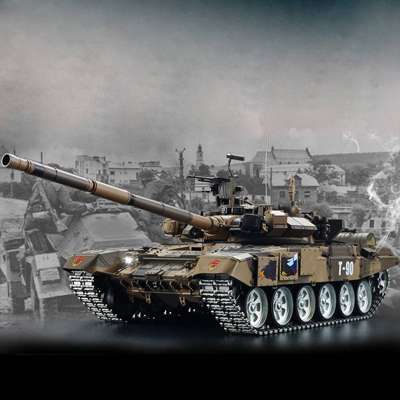 1:16 Russian T90 Main Battle Tank 2.4G Remote Control Model Tank with Sound  Smoke