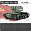 2.4G Soviet KV-2 Simulation 1/16 Military Heavy BattleTank infrared Smoke and Sound Ver.7.0s - stirlingkit