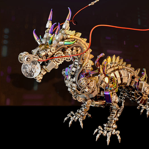 50cm Cyberpunk Mythical Dragon 3D Metal Puzzle Kits - stirlingkit