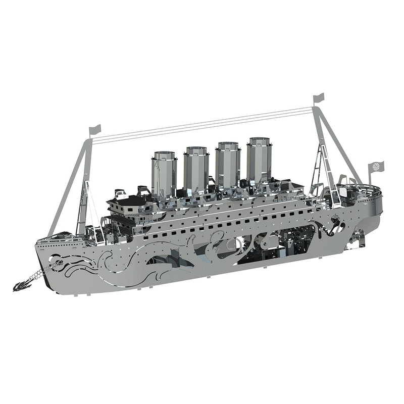 50PCS Lost At Sea Mechanical Steamship 3D Assembly Model - stirlingkit