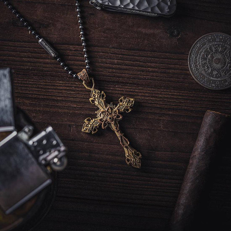 Baroque Cross Necklace Pendant - Stirlingkit