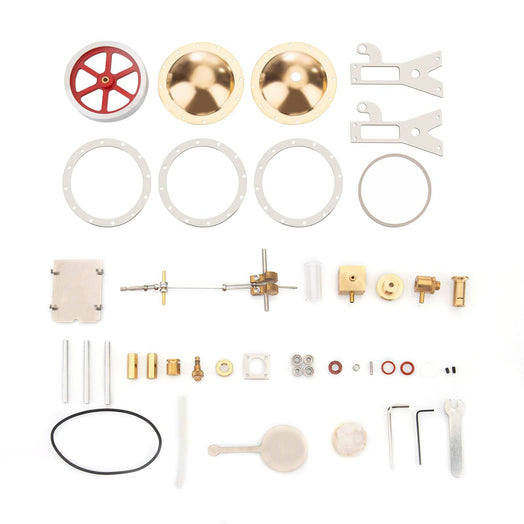 ENJOMOR Assembly Vertical Hero's Steam Engine Model with Boiler DIY KIT - stirlingkit