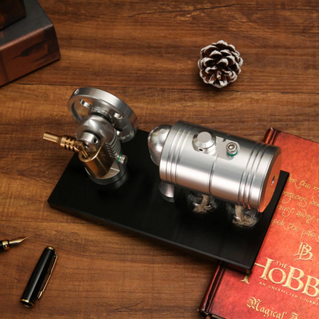 Full Metal Retro Style Engine Steam Engine Model with Boiler Alcohol & Lamp Kit K-005 - stirlingkit