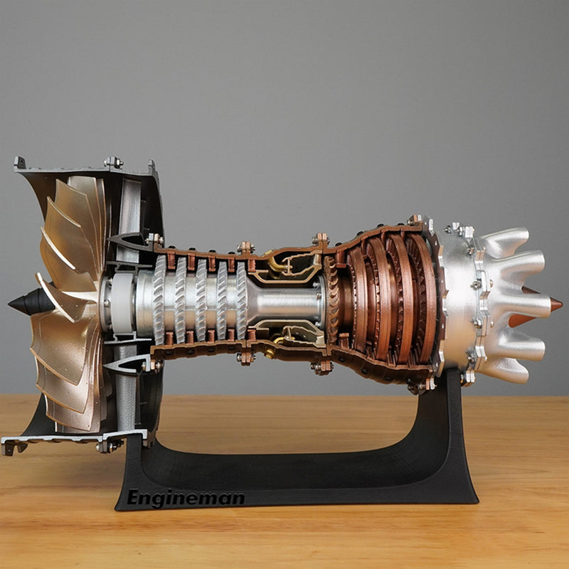 Jet Aircraft Turbofan Engine Kits Stem Plastic Hobby 1/20 Scale Model