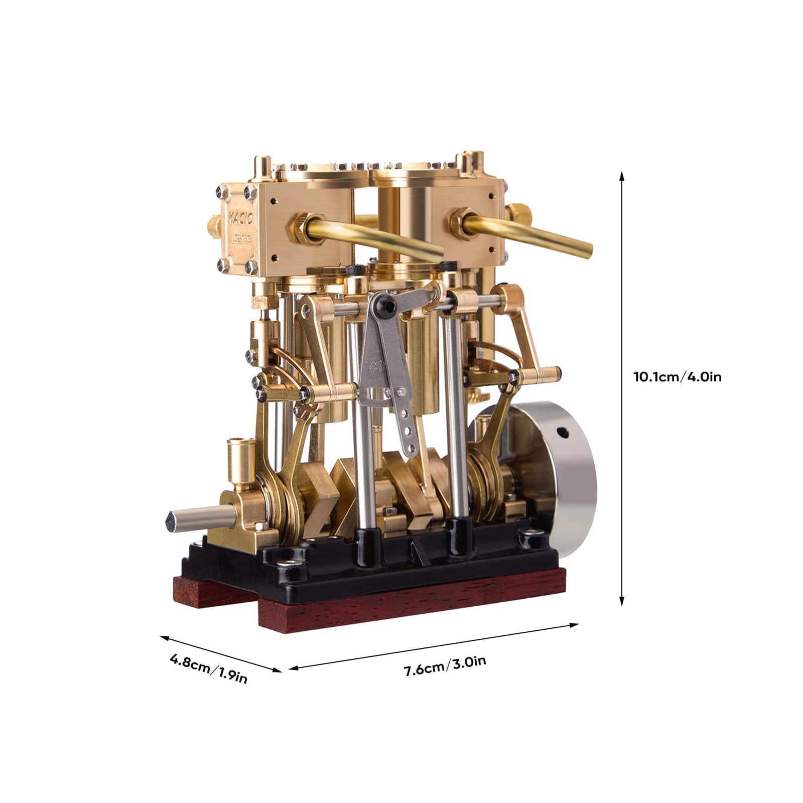 KACIO LS2-13S Two Cylinder Reciprocating Steam Engine Model for 80-120CM Steamship - stirlingkit