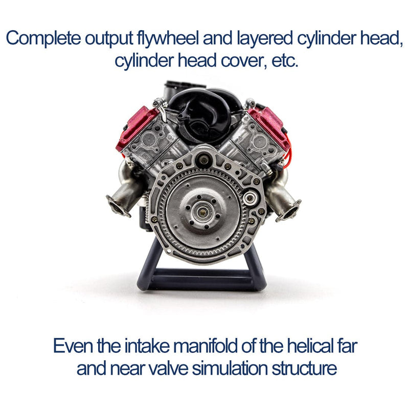MAD RC-simulación dinámica de motor V8, modelo de combustión interna,  montaje DIY para AX90104 SCX10 Ⅱ Capra VS4-10 Pro/Ultra Model Car