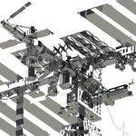 Metal Time 229PCS Astronaut Space Station 3D Assembled Model Astronauts Lodge Rotating - stirlingkit