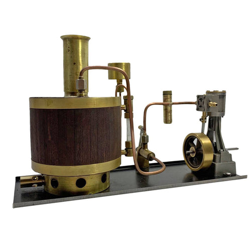 Mini Single-cylinder Stirling Steam Engine with Boiler for 50-100cm Ship - stirlingkit