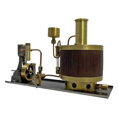 Mini Single-cylinder Stirling Steam Engine with Boiler for 50-100cm Ship - stirlingkit