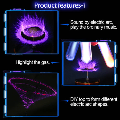 Musical Self-excitation Tesla Coil Experiment Desktop Toy - stirlingkit