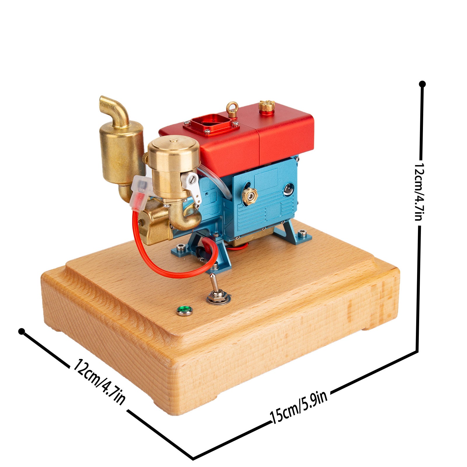 RETROL MUSA 2.2cc Four-stroke One-Cylinder Tractor Gas Engine Model for Farm Collector - stirlingkit