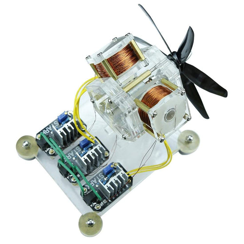 Stark Brushless Motor Hall Sensor Electric Machine Triple Coil Fan Blade High Speed DIY Physical Model - stirlingkit