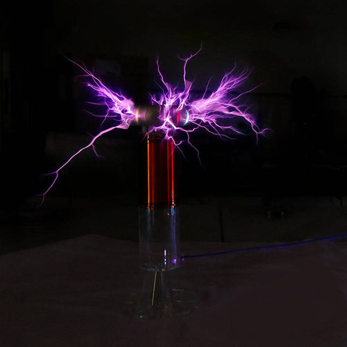 Stark Solid Classic Rotating Spark Gap Tesla Coil SGTC Toys - stirlingkit