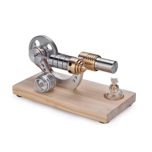 Stirling Engine Kit Mini Hot Air Motor Model Educational Toy Kits Metal Cylinder Bootable - stirlingkit