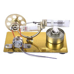 Stirling Engine Set Model Single Cylinder Science Experiment Kit with All-metal Base - stirlingkit