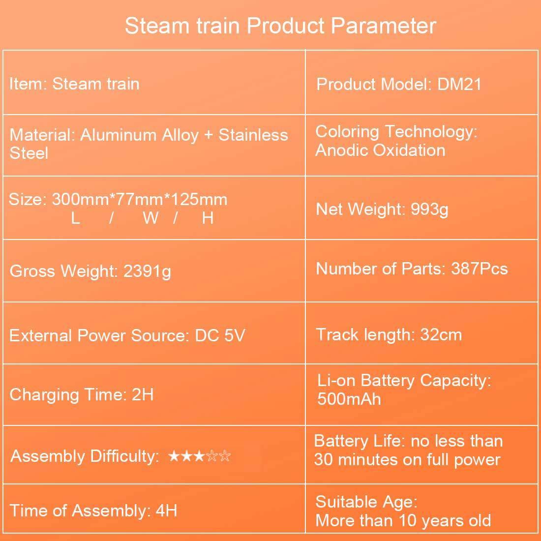 Teching Engine Steam Train Model With Pathway Full Aluminum Alloy Model Gift Collection STEM Toys - stirlingkit