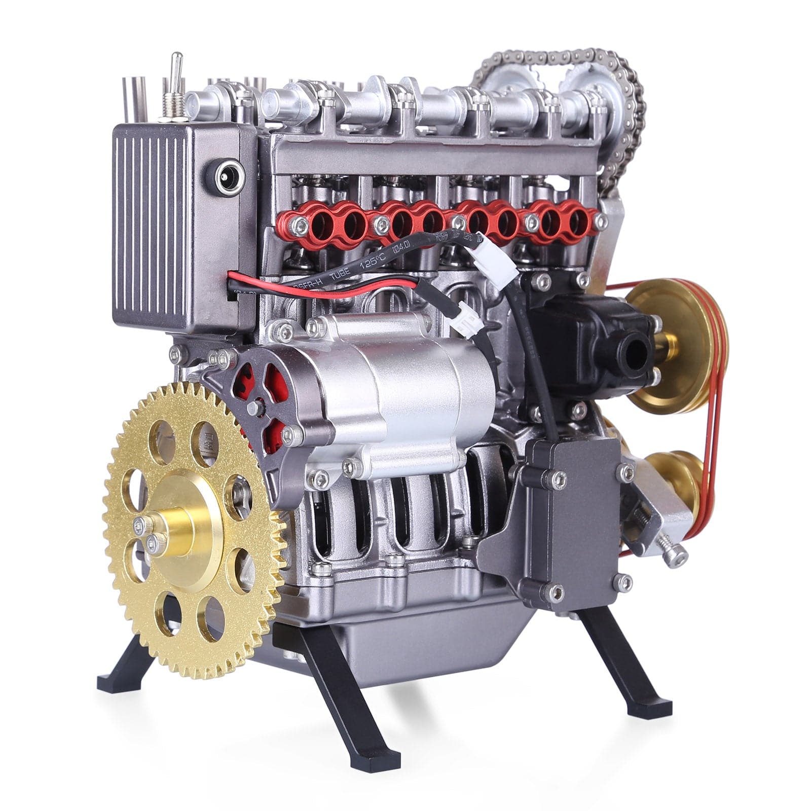 Teching V4 Four-Cylinder Stirling Engine Aluminum Alloy Model Collection - stirlingkit